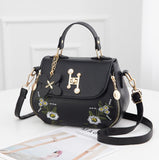 Xajzpa - Fashion Embroidery Female Bag New Handbags Small Bag Sweet Lady Shoulder Bag High Quality PU Leather Messenger Bag