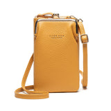 Xajzpa - Fashion Small Crossbody Bags Women Mini PU Leather Shoulder Messenger Bag For Girls Yellow Bolsas Ladies Phone Purse Zipper Flap