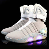 Xajzpa - New Boots for Men,Women,USB Rechargeable Glowing Shoes Man Winter Boots Party Shoes Cool Soldier Boots Back to Future