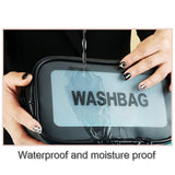 Xajzpa - Travel Storage Toiletry Organize Women Waterproof PVC Cosmetic Portable Bag Transparent  Zipper Make Up Case Female Wash Kit