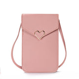 Xajzpa - Bag For Women Touch Screen Cell Phone Purse Smartphone Wallet Shoulder Strap Handbag PU Leather Casual Solid Crossbody Bags