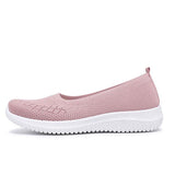 Xajzpa - Hot Sale Women's Flat Shoes Summer Mesh Breathable Casual Flats Sneakers Ladies Knitting Shallow Comfort Walking Shoes