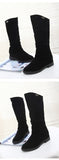 Xajzpa - Snow Boots Women Winter Shoes Casual Woman High Boots Black Red Soft Comfortable Female Footwear Black Boots