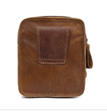 Xajzpa - Men Genuine Leather Fanny Waist Bag Cell/Mobile Phone Pocket S713-40 Belt Bum Pouch Pack Vintage Hip Bag Travel Waist Pack