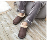 Xajzpa - New Men Slippers Winter Big Size 4950 Comfort Warm Slippers For Male Antiskid Short Plush Home Soft Slippers Slip -On Shoes Men