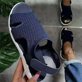 Xajzpa - New Summer Women Sandals Sexy Shoes Crystal Casual Woman Flats Buckle Strap Ladies Fashion Beach Shoe Big Size