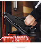 Xajzpa - Fashion Sneakers Lightweight Men Casual Shoes Breathable Male Footwear Lace Up Walking Shoe Sport Running Sneaker Plus Size