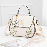 Xajzpa - Fashion Embroidery Female Bag New Handbags Small Bag Sweet Lady Shoulder Bag High Quality PU Leather Messenger Bag