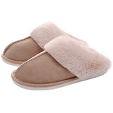 Xajzpa - Men Winter New Cotton Slippers Outdoor Fashion Warm Indoor Bedroom Cotton Plush Shoes Fleece Fluffy Couple Memory
