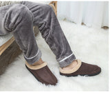 Xajzpa - New Men Slippers Winter Big Size 4950 Comfort Warm Slippers For Male Antiskid Short Plush Home Soft Slippers Slip -On Shoes Men