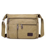 Xajzpa - Outdoor Leisure Retro Business Bag High Capacity Canvas Bag Simple Version Shoulder bag Diagonal Package bag For Men Men's Big