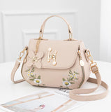 Xajzpa - Fashion Embroidery Female Bag New Handbags Small Bag Sweet Lady Shoulder Bag High Quality PU Leather Messenger Bag