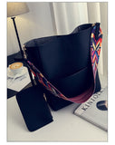 Xajzpa - Brand Designer Women Handbag and purse Large Capacity Colorful Strap Shoulder Bag PU Leather Bucket Crossbody Bags big Totes