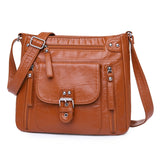Xajzpa - Designer Handbag Women Shoulder Bag Pu Leather Crossbody Messenger Bag High Quality Leather Tote Bag for Woman Casual Purses
