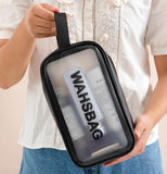 Xajzpa - Travel Storage Toiletry Organize Women Waterproof PVC Cosmetic Portable Bag Transparent  Zipper Make Up Case Female Wash Kit