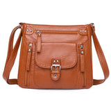 Xajzpa - Designer Handbag Women Shoulder Bag Pu Leather Crossbody Messenger Bag High Quality Leather Tote Bag for Woman Casual Purses