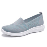Xajzpa - Hot Sale Women's Flat Shoes Summer Mesh Breathable Casual Flats Sneakers Ladies Knitting Shallow Comfort Walking Shoes