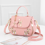 Xajzpa - Fashion Embroidery Female Bag New Handbags Small Bag Sweet Lady Shoulder Bag High Quality PU Leather Messenger Bag