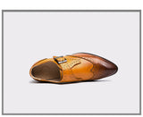 Xajzpa - Men's Dress Shoes New Fashion Pu Leather Buckle Strap Business Shoes Casual High Quality Shoes for Men Zapatos De Hombre AG008