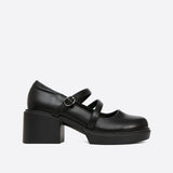 Xajzpa - Women  Commute Date Heeled Mary Janes