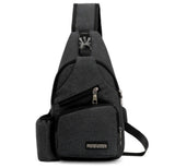 Jsvery 2022 Unisex External USB Charge Chest Bags Male Men Chest Waist Pack Antitheft Travel Crossbody Bags For Men Sling Shoulder Bag jsvery