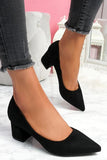 Xajzpa - Chunky Heel Pointed Heels