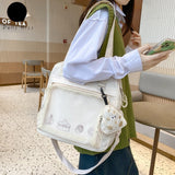 Xajzpa - Harajuku Kawaii Ita Bag Shoulder Bag for Girls Fashion Student Transparent Crossbody Women Itabag Lolita Purse School Bag
