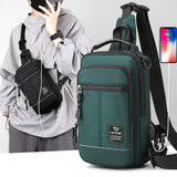 Xajzpa - 2023 New Men's Chest Pack Nylon Shoulder Bag Sling Waist Bag Male Handbags man Messenger Bag Short Trip Crossbody Bag