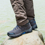 Xajzpa Winter Men's Hiking Shoes Waterproof Outdoor Men Boots Trekking Sport High Top Mountain Climbing Fishing Sneaker Men