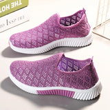 Xajzpa - New Summer Korean Breathable Mesh Comfortable Women Shoes Hollow Casual Walking Sneakers Flats Ladies Solid Shoes