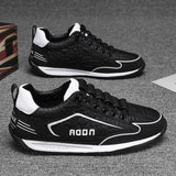 Xajzpa - Sneakers Casual Men Retro Running Shoes Fashion Microfiber Leather Fabric Breathable Height Increased Flat Platform Board Shoes