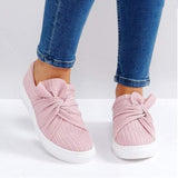 Xajzpa - Women Knitted Twist Slip On Sneakers