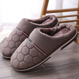 Xajzpa - Size 47-50 Big Size Slippers Autumn Winter Men's Cotton Slippers Extra Large Size Home Cotton Shoes Warm Men Slippers Shoes