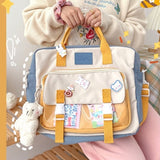Xajzpa - Shoulder Bag Portable Messenger Bag Backpack Japanese Harajuku Large Capacity Dual-purpose Schoolbag Cute Girl Student
