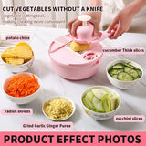 Xajzpa - 12pcs Vegetable Cutter Grater for Vegetables Slicers Shredders Multi Slicer Peeler Carrot Fruit Gadgets Vegetable Cutting Tools