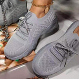 Xajzpa - Sneakers Shoes Fashion Lace Up Platform Shoes for Women&#39;s Summer Plus Size Flat Mesh Sports Shoes Woman Vulcanize Shoes