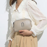 Xajzpa - Simple Design Cowhide Handbag Women's Bag Trend Classic Mobile Bag Genuine Leather Wallet One Shoulder Crossbody Bag