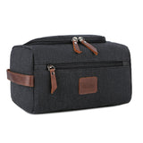 Xajzpa - Men Hand Luggage Canvas Weekend Travel Bags Multifunctional Duffel Bag Spring Cosmetic Bag Storage Bag Solid Color Black
