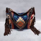Xajzpa - High Quality Design Women Shoulder Bag Fashion Personality Model Bag Retro Handwoven Tassel Cotton Linen Handbag