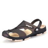 Xajzpa - Summer Men's Slippers 8 Slip-On Garden Shoes Breathable Man Sandals Plus Size Male Beach Shoes Flip Flops Quick Dry