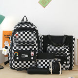 Xajzpa - 5Pcs/set  Backpack for Boys Girls School Backpack Teenager Student Rucksack Shoulder Bag Pencil Bags