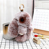 Xajzpa - Car Keychain Accessories Lovers Rabbit Bags Hangings Female Genuine Imitate Bunny Fur Hairball Suit Rabbit Pendant Bunny Gifts