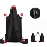 Xajzpa - High Quality Nylon Chest Bags USB Charging Male Cross Body Military Multi-Layer Men Rucksack Sling Bag One Shoulder Backpack