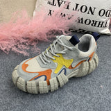 Xajzpa - 2023 Platform Mesh Sneakers Women Breathable Tennis Female Vulcanized Shoes Spring Chunky Sneakers Sports Dad Shoes Woman