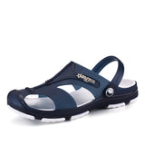 Xajzpa - Summer Men's Slippers 8 Slip-On Garden Shoes Breathable Man Sandals Plus Size Male Beach Shoes Flip Flops Quick Dry