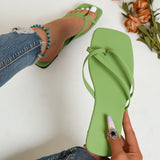 Xajzpa - Summer Solid Color Flat Sandals Popular Open Toe Outdoor Slippers Casual Beach Women's Shoes Plus Size  Zapatos De Mujer Slides