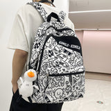 Xajzpa - Women Backpack Fashion Printing Backpack Mochila For Teenage Travel Backbag Girls Waterproof Nylon Bagpack School Shoulder Bag