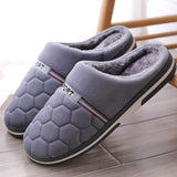 Xajzpa - Size 47-50 Big Size Slippers Autumn Winter Men's Cotton Slippers Extra Large Size Home Cotton Shoes Warm Men Slippers Shoes