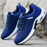 Xajzpa - Vulcanized Shoes Male Sneakers Fashion Summer Air Mesh Breathable Wedges Sneakers For Men Plus Size erf56