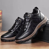 Xajzpa - Sneakers Men Winter Warm Platform Shoe Man Safety Shoes Wear-Resistant Outdoor Sports Casual Non Leather Loafers Tênis Masculino